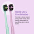 Lindo EcoCare Polishing Toothbrush - Charcoal Infused Bristles & Biodegradable Handle, Pack of 4