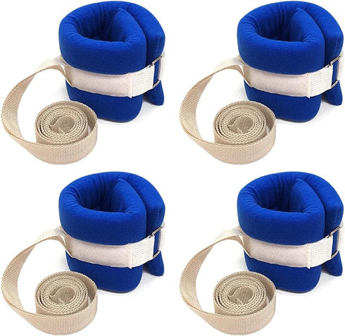 NEPPT 4 PCS Bed Restraints for Elderly Patients - Soft Padded Ankle and Wrist Limb Holders for Hospital Bed Safety