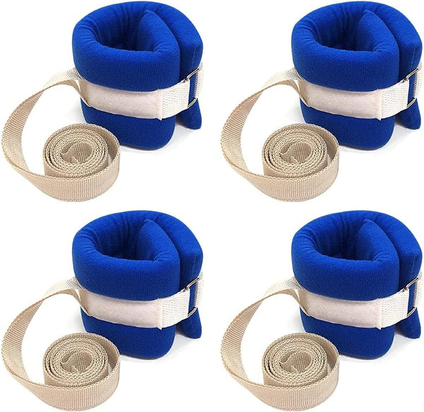NEPPT 4 PCS Bed Restraints for Elderly Patients - Soft Padded Ankle and Wrist Limb Holders for Hospital Bed Safety