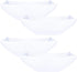 PLASTICPRO Disposable 64 Ounce Square Serving Bowls, Large Plastic Party Snack or Salad Bowl, Pack of 4