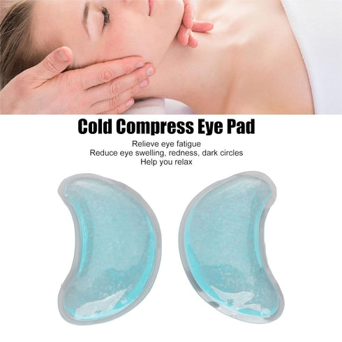 Under Eye Gold Gel Pads, Cooling Reusable Gel Eye Pack for Puffy Eyes, Gel Ice Pack Cooling Eye Pads