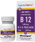 Superior Source No Shot Vitamin B-12, 1000 mcg, B-6, Folic Acid 400 mcg, 60 Sublingual Tablets