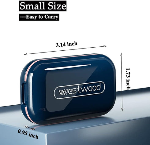 Portable Tablet Cutter Box, Small Pill Cutter, Pill Splitter for Small or Large Pills, Portable Pill Crusher for Purse