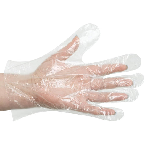 ForPro Disposable Poly Plastic Gloves, All-Purpose Food Safe Gloves for Cooking, Food Handling, 500-Count