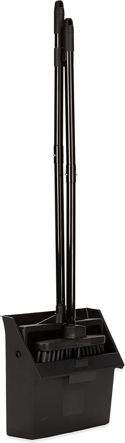 Carlisle FoodService Products Duo-Pan Lobby Broom and Dustpan Set 36" Upright Broom
