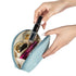 Hekyip Half Moon Cosmetic Beauty Bag - Handy Makeup Pouch for Women Girls Travel