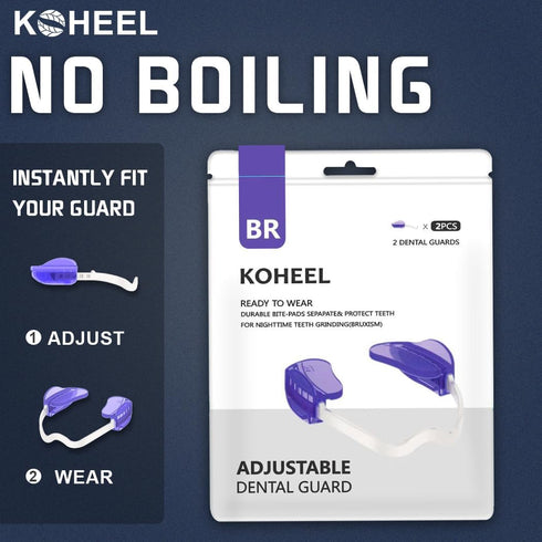 KOHEEL Adjustable Mouth Guard for Teeth Grinding, 6 Count Bruxism Dental Guard