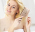 KTKUDY Gold Detangling Brush, Boar Bristles Hairbrush for Wet and Dry Hair, Pain-Free Knot Removal