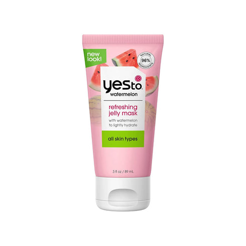 Yes To Watermelon Refreshing Jelly Mask - Lightweight Gel Mask with Antioxidants, Vegan & Cruelty Free, 3 Fl Oz