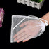 TecUnite 10 Pcs Large Drawstring Mesh Bags, Nylon Mesh Gift Dishwasher Bag for Kitchen Jewelry, White (5.5 x 7.5 Inch)