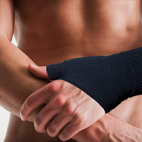 Thumb Arthritis Wrist Brace Compression Gloves,Comfort Fingerless Crocheting Arthritis Support Glove,Relief Carpal Tunnel and Thumb Arthritis Pain for Women(1 pair)