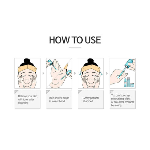 Waterfall Moist Balanced Hyaluronic Acid 100 Moisturizing Ampoule 20ml, Korean Skincare, Paraben Free, Rich Moisture