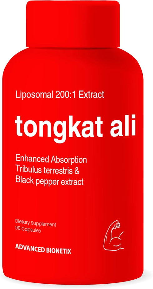 Liposomal Longjack Tongkat Ali Extract Capsules 200x Strength | 200,000 mg | Performance Drive Muscle Mass