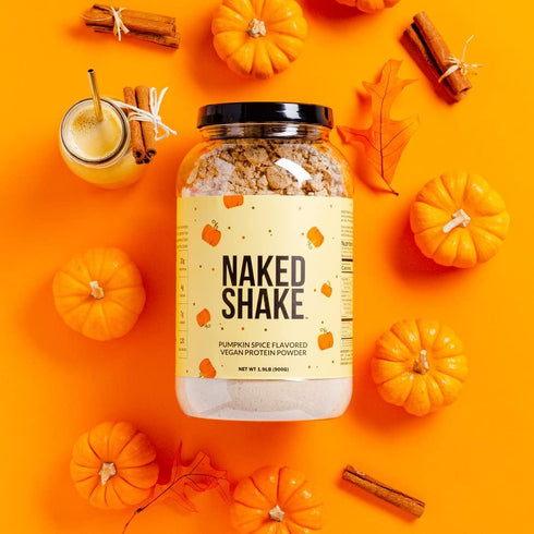 Naked Shake - Pumpkin Spice Protein Shake, Plant Based Protein with MCT Oil, 30 Servings