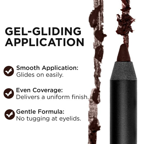 Lord & Berry SMUDGEPROOF Eye Liner - Soft & Creamy VEGAN Formula, Long Lasting Waterproof Pencil for Eye Makeup