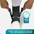 Med Spec ASO Speed Lacer Ankle Brace for Sprained Ankle and Peroneal Tendonitis, Orthopedic Ankle Support for Men
