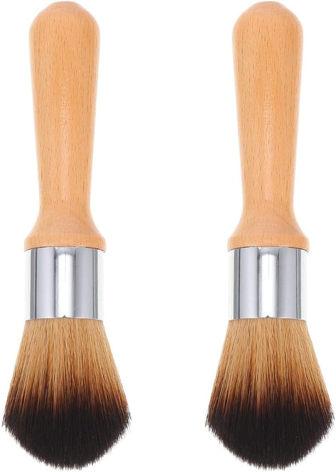 Vaguelly 2pcs Model Dusting Brush, Wooden Handle Cleaner for Figures, Statues & Musical Instruments