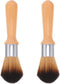 Vaguelly 2pcs Model Dusting Brush, Wooden Handle Cleaner for Figures, Statues & Musical Instruments