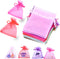 LYSXP Organza Bags 3×4 Inches, 100 Pcs Small Jewelry Favor Pouches for Christmas, Wedding, Birthday Party (Mixed Color)