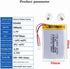 3.7V 523450 1000mAh Lithium Polymer ion Battery Rechargeable Polymer Battery Pack with JST 2.0mm Connector
