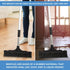 Extendable Salon Broom, ForPro Professional Collection Non-Scratch Rubber Bristles, Aluminum Handle Adjustable to