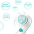 Rechargeable Facial Cleansing Spin Brush Set with 4 Exfoliation Brush Heads, Waterproof Face Spa System