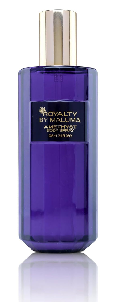 Amethyst Body Spray - 8 oz Luxurious Fruity Floral Scent for Women - Top Notes of Tangerine, Pink Orchids