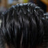 Men's Slicked Back Headband, Outdoor Sports Fashion Pigtail Hair Band with Metal Head Buckle Clip for Long Hair, Braid