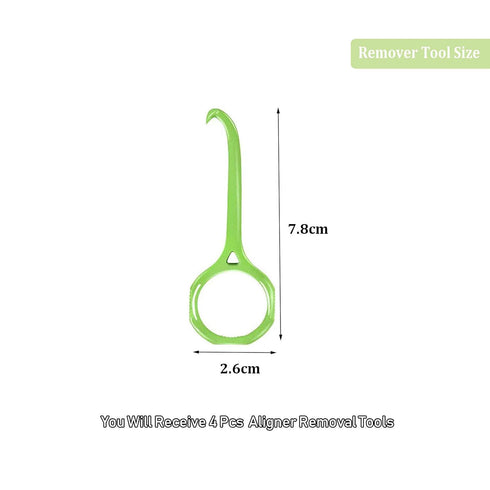 Aligner Remover Tool, HRASY 4 Pcs Clear Aligner Removal Tool for Invisible Braces, Oral Care Accessories - 4 Colors