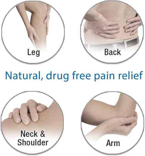 AccuRelief Complete 3-in-1 TENS Unit, EMS Massager Device for Pain Relief, Electric Muscle Stimulator with 4 Electrodes