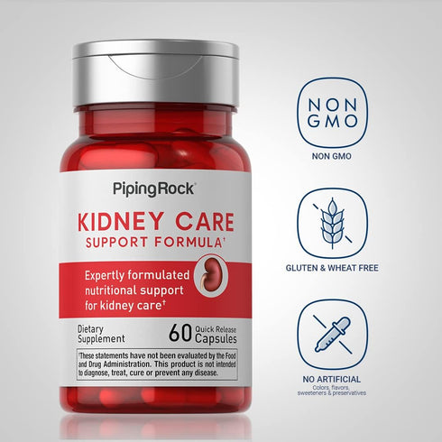 Piping Rock Kidney Support Supplement | 60 Capsules | Kidney Care Formula | Non-GMO, Gluten Free