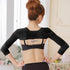 Gudessly Women's Slimming Arm Shapers, Back Shoulder Support Wrap, Correct Posture Corrector, Humpback, M (fit US XS),