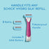 Schick Hydro Silk TrimStyle Razor - 2-in-1 Bikini Trimmer for Women, Includes 1 Handle, 3 Refills & Battery