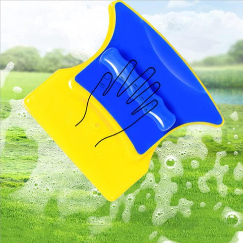 Yuehuam Double Sided Magnetic Window Cleaner, Magnetic Glider Wiper Tool for High-Rise Single Glazed Glass