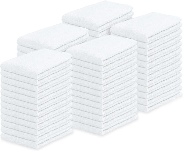 Towels Terry Bar Mop Towels Size 16"x19" – Absorbent and Durable, Multipurpose Cleaning Rags, Cotton Cleaning Towels, Terry Cloth Rags, Reusable Shop Rags Pack of 60 by TEXCRAFT
