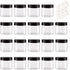 ZEJIA 20 Gram Plastic Cosmetic Jars with Lids, 20 Pieces Small Travel Size Containers for Beauty Products.