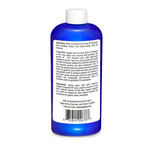 North American Herb & Spice OregaCARE Swirl & Swallow, Wild Mint Flavor, 8 fl. oz.