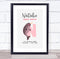 The Card Zoo New Baby Birth Details Christening Nursery Initial N Narwhal Keepsake Gift Print