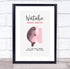 The Card Zoo New Baby Birth Details Christening Nursery Initial N Narwhal Keepsake Gift Print