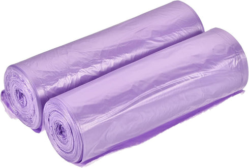 MECCANIXITY 4-6 Gallon Small Trash Bags, Waste Basket Liners for Kitchen, Office, Bathroom, Purple, 40 Counts
