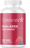 Celebrate Vitamins Multi ADEK Chewables, Iron Free, Daily Bariatric Multivitamin, 60 Tablets, Berry Sorbet