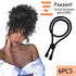 NEW 6PCS Adjustable Headband Hair Tie for Thick Kinky & Curly Hair, Perfect for Afro Puff, Ponytail, and Updos