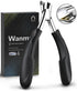 Wanmat Professional Toenail Clippers, Thick & Ingrown Nail Clippers with Catcher and Non-Slip Handle