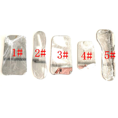 5Pcs Intraoral Mirrors, Thicker Coated Two-sided Reflector, Titanium Plated Glass