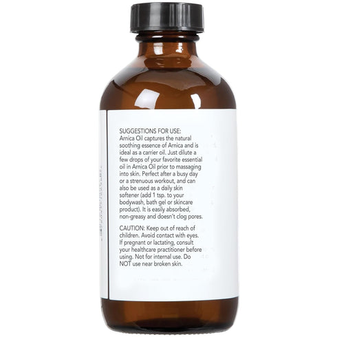 Arnica Oil, 100% Pure, Natural, Paraben-Free, 8 Ounces