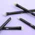 MODA Pro Deluxe Eye Makeup Brush Kit, 5pc Includes Shader, Crease, Detail, Smudger, Liner Brushes (Black)