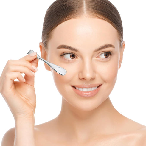 Sibba Mini Spoon Face Spatula, Small Skincare Tool for Cosmetics Mask, Beauty Lotion Applicator