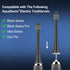 Replacement Toothbrush Heads - Compatible with AquaSonic Black Series, Vibe Series, Pack of 5