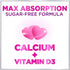 Calcium Supplement + Vitamin D3, Sugar Free Calcium Gummies for Bone & Teeth Support, 60 Gummies