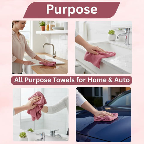 S Store 85 200 ASA Stores Microfiber Cleaning Cloth Roll Sheets, GSM Reusable Paper Towels Roll, Absorbent Microfiber
